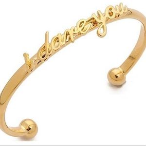 Kate Spade “I dare you” arm cuff bracelet gold